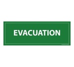 Panneau Evacuation