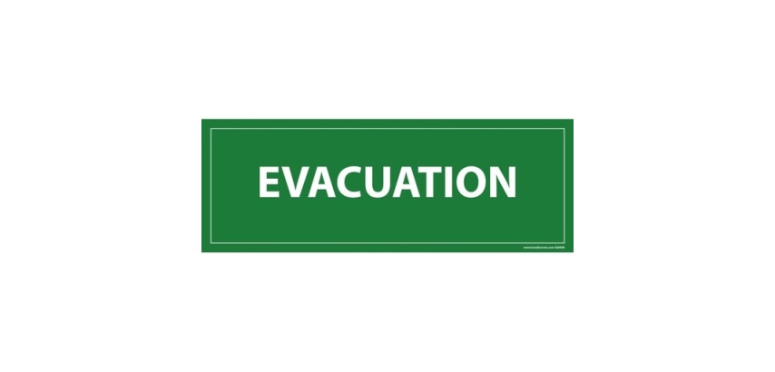 Panneau d'évacuation - Signalétique de sécurité incendie