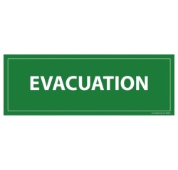 Panneau Evacuation