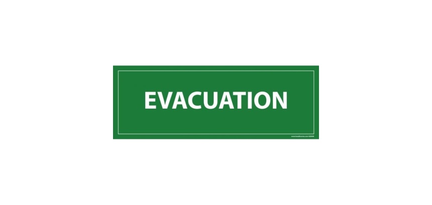 Panneau d'évacuation - Signalétique de sécurité incendie