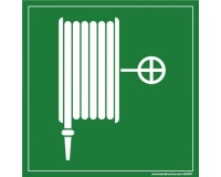 Signalétique Evacuation Lance à incendie  (250x250mm, PVC)