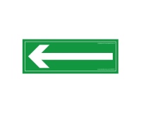 Panneau directionnel - Flèche verte - Format rectangulaire