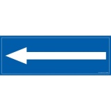 Panneau d'orientation - Picto sens Flèche à gauche - 210x75 mm PVC 2 mm