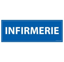 Panneau de signalisation - Pictogramme Infirmerie - 210 x 75 mm