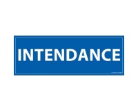 Panneau information - Pictogramme Intendance - 210 x 75mm PVC 2 mm