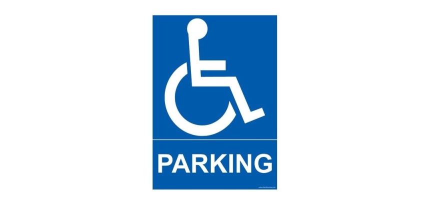 Panneau - Parking avec pictogramme handicapé