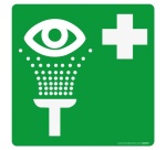 Panneau premiers secours - Lavage oculaire - E011 - ISO 7001