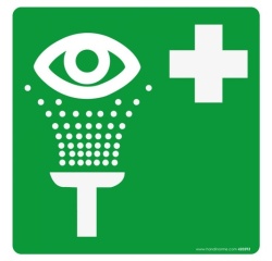 Panneau premiers secours - Lavage oculaire - E011 - ISO 7001