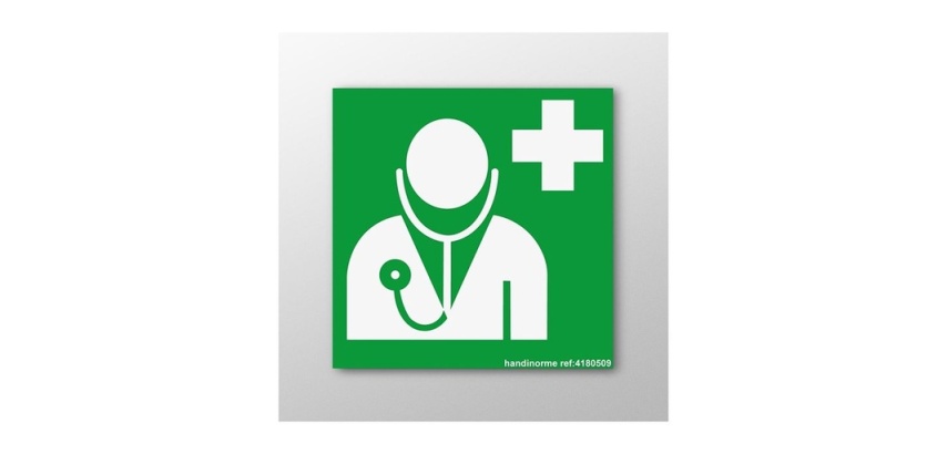 Panneau d'information - Pictogramme Médecin - E009 - ISO 7010