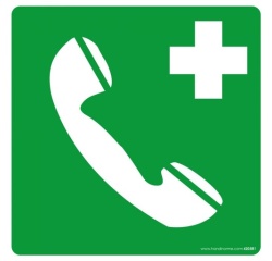Panneau ISO EN 7010 - Téléphone d'urgence - E004