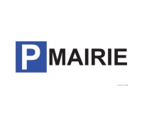 Panneau de parking en aluminium - P MAIRIE
