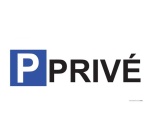 Panneau de parking en aluminium - P PRIVE