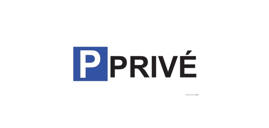Panneau de parking en aluminium - P PRIVE