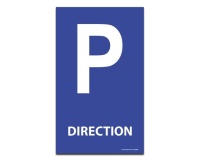 Panneau de Parking - DIRECTION  (500 x 500 mm)