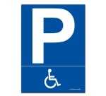 Panneau - Parking pictogramme handicapé