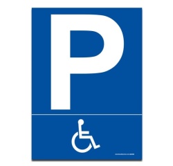 Panneau - Parking pictogramme handicapé
