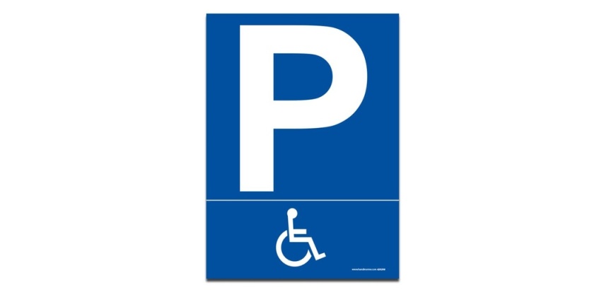 Panneau - Parking pictogramme handicapé