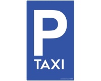 Panneau de Parking - TAXI  (500 x 500 mm)