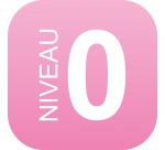 Plaque PLEXI Niveau 0 - 120 x 120 mm  (Rose)
