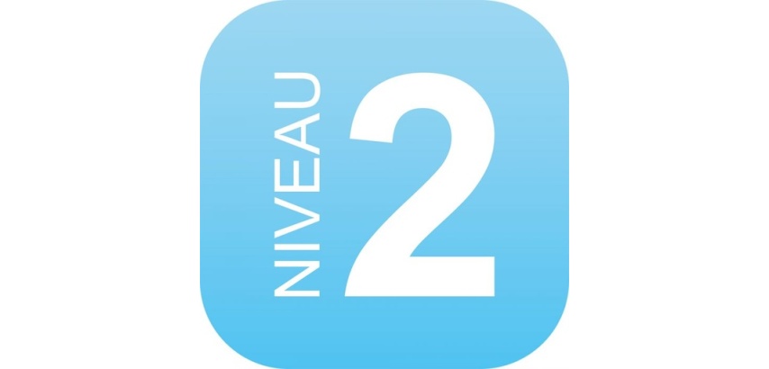 Plaque PLEXI Niveau 2 - 120 x 120 mm  (Bleu)