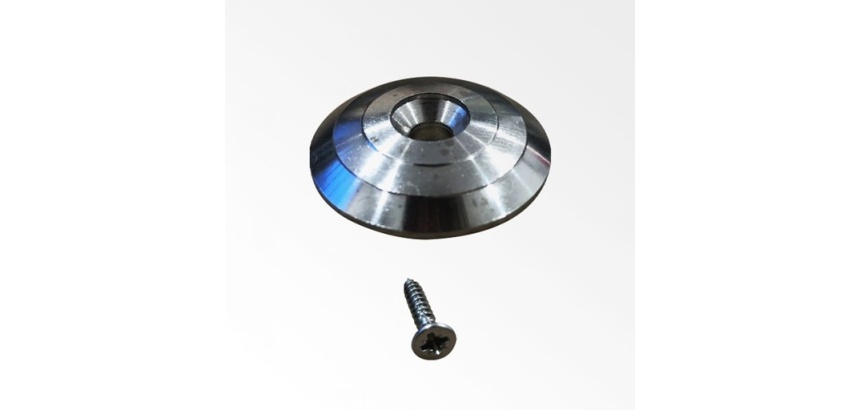 Plot Podotactile Bombé à Visser en Inox