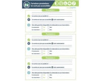 Poster "Mes prestations non-accessibles" - Format A4 plastifié