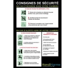 Poster Consignes Incendie pour Hôpital et Maison de Retraite A3