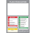 Poster plan d'évacuation personnalisable