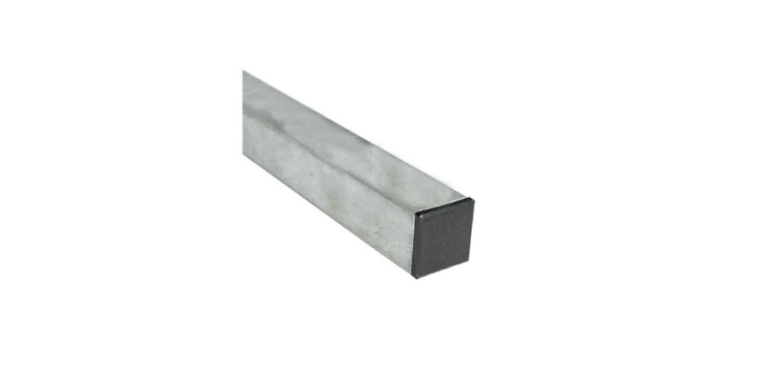 POTEAU ACIER GALVANISE 40X40 MM- 1m