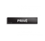 Privé - Plaque de porte en braille et relief - 25 x 5cm