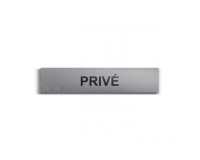 Privé - Plaque de porte en braille et relief - 25 x 5cm  (Plaque alu)