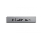 Réception - Plaque de porte en braille et relief - 25 x 5cm