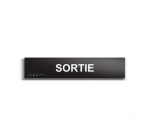 SORTIE - Plaque de porte en braille et relief - 25 x 5cm