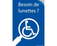 Stickers - Besoin de lunettes ?  (Papier autocollant)