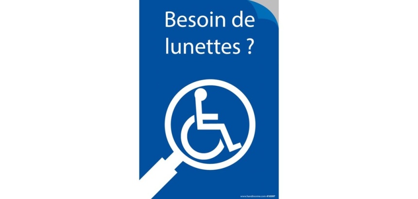 Stickers - Besoin de lunettes ?  (Papier autocollant)