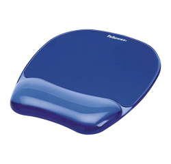 Tapis de souris avec repose-poignet Confort - Gel  (Bleu)