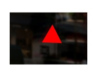 Triangle pour repérage des accès d'évacuation