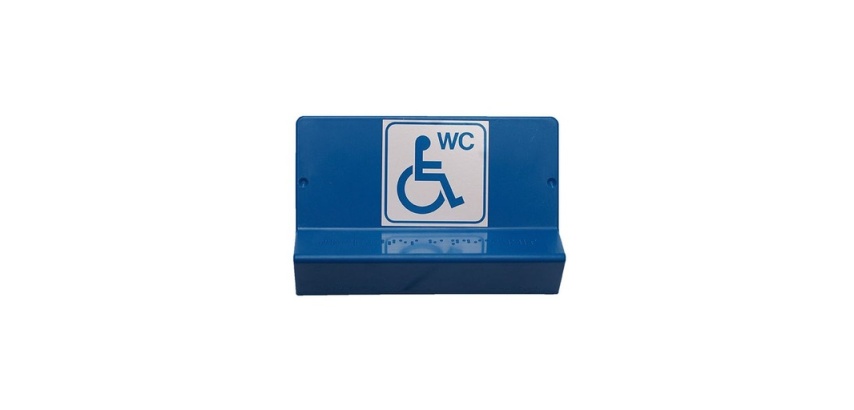 Signalétique WC PMR - braille et gravure
