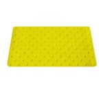 Dalle podotactile en caoutchouc 1.2 - 420 x 800 mm - Int/Ext  (À l'unité, Jaune)