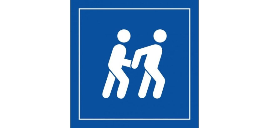 Pictogramme PI PF 047 - Accessibilité, assistant personnel disponible - ISO 7001