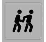 Pictogramme PI PF 047 - Accessibilité, assistant personnel disponible - ISO 7001