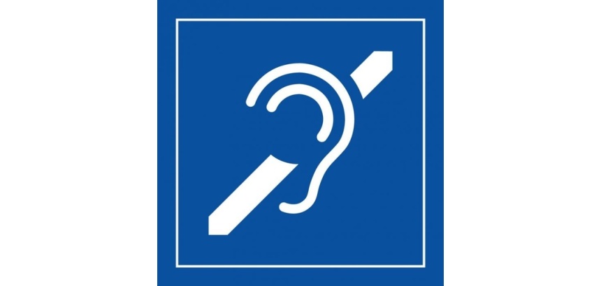Pictogramme PI PF 072 - Accessibilité, malentendant - ISO 7001