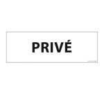 Signalisation d'information - PRIVE - 210 x 75 mm - PVC
