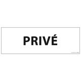 Signalisation d'information - PRIVE - 210 x 75 mm - PVC  (PVC, Bleu)