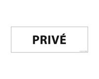 Signalisation d'information - PRIVE - 210 x 75 mm - PVC  (PVC, Bleu)