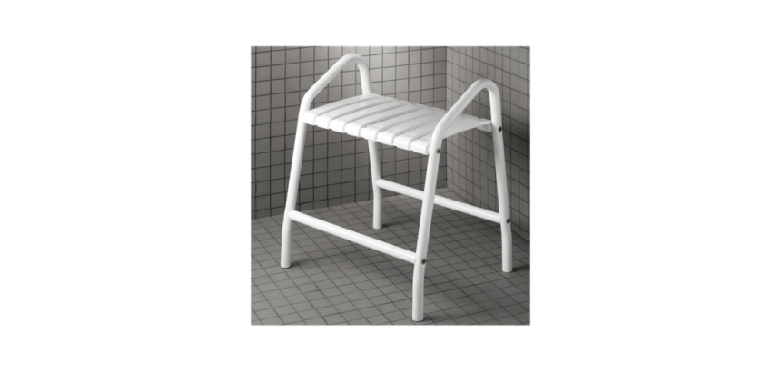 Banc de douche avec 2 poignées