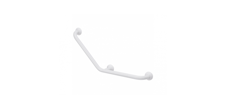 Barre d'appui coudée 135° Color  (Blanc)