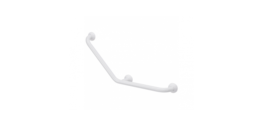 Barre d'appui coudée 135° Color  (Blanc)