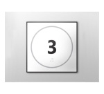 Panneau porte - NUMERO 3 - relief et braille
