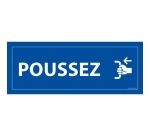 Signalisation d'information - POUSSEZ - 210 x 75 mm
